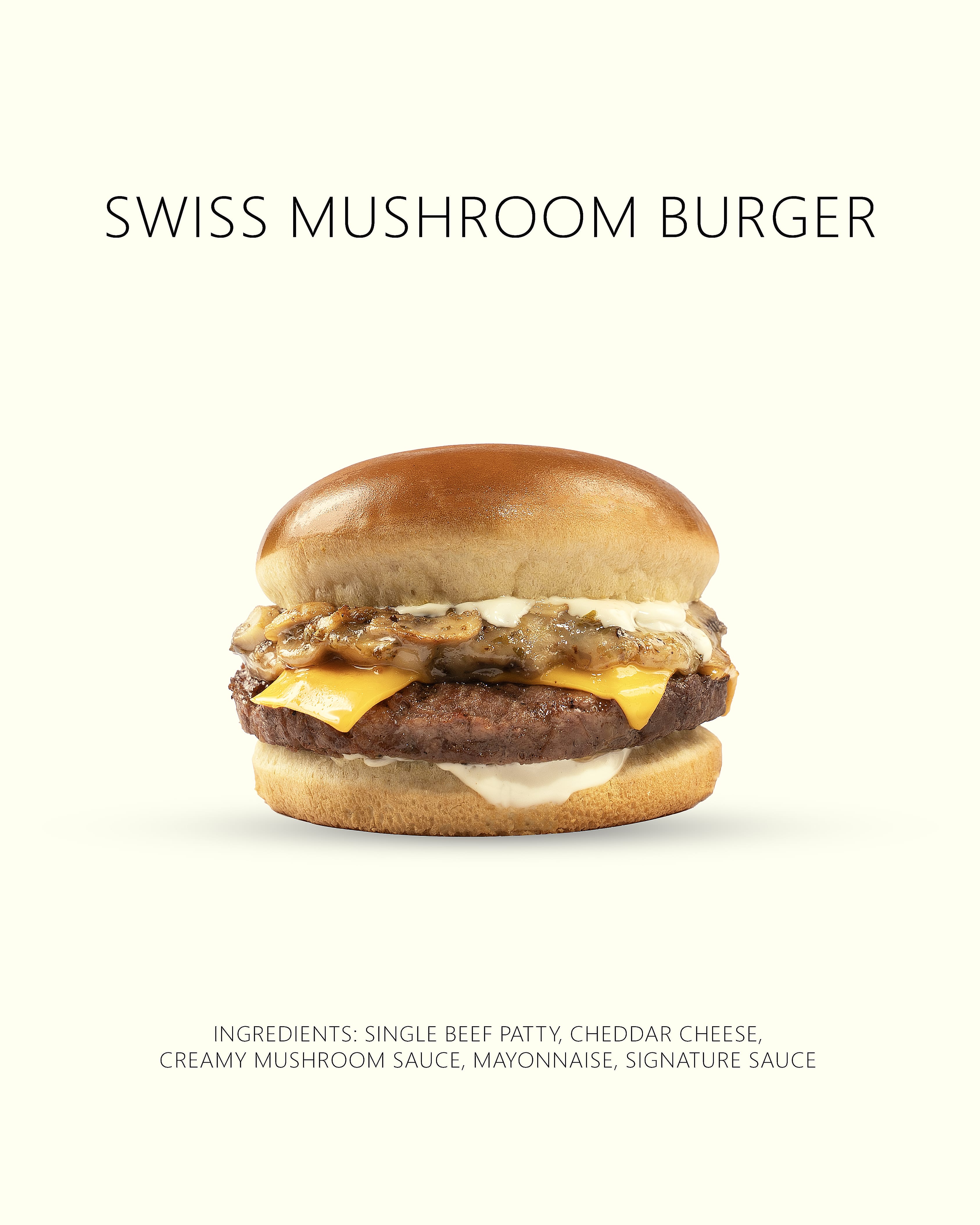 Swiss Mushroom Burger